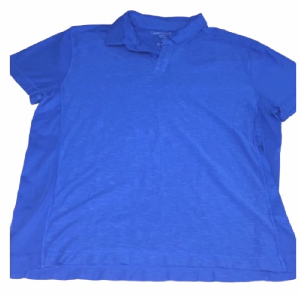 NWT Calvin Klein Imperial Blue Polo Shirt Size XL